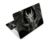 TNKBREEZE Dragon Laptop Skin Sticker Decal for Work School Notebook Skin Sticker 3Pcs Laptop Cover Decals Fit Computers 15 15.6 inches Realistic Stone Grey Dragon