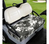 TNKBREEZE Gray Golf Cart Seat Covers Camouflage Pattern Universal Seat Towel Blanket for Most 2-Seater Breathable Washable Golf Cart Accessories Protect Cover Gifts for Sports Lovers 51x31inch