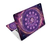 TNKBREEZE Laptop Skin Sticker Decal for Work School Crown Chakra Notebook Skin Sticker 3Pcs Laptop Cover Decals Fit Computers 15 15.6 inches Purple