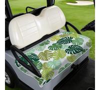 TNKBREEZE Monstera Golf Cart Seat Covers Replacement Protector Cover Blanket Green Lines Seat Towel Fibre Non-Slip Universal Fit for 2-Seat Golf Carts 130×78.5cm(51×31inch)