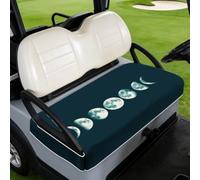 TNKBREEZE Moon Phase Golf Cart Seat Covers Replacement Protector Cover Blanket Green Seat Towel Fibre Non-Slip Universal Fit for 2-Seat Golf Carts 130×78.5cm(51×31inch)