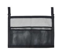 TNKBREEZE Ping Pong Paddle Holder Under-Table Mesh Bag 32x47cm Ping Pong Paddle Case with Mesh Storage Bag No-Drill Table Tennis Accessory Portable for Home Club Garage Black