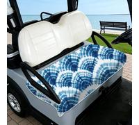 TNKBREEZE Wave Golf Cart Seat Covers Replacement Protector Cover Blanket Patterns Seat Towel Non-Slip Universal Fit for 2-Seat Golf Carts 130×78.5cm(51×31inch)
