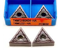 TNMG160404 TNMG160408 HA PC9030 Stainless Steel External Turning Tool Hard Alloy Blade Lathe Carbide Insert TNMG 160404 160408(TNMG160408 HA PC9030)