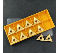 TNMG160404R-ES Carbide Lathe Insert, Turning Blade for Steel Semi-Finishing & Finishing, 10-Piece Pack