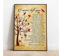TNND Cardinal Poster I Never Left You Poster Music Albums Poster Lyric Song Poster Fan Gift Birds Art Anniversary Birthday Gift Home Decor Decor Metal Sign Poster 8x12 inches
