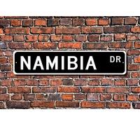 TNND Funny Metal Signs Namibia Gift Sign Namibia Native Vacation Momento For Outdoor Indoor Use Yard Fence Street Sign 4x16 inches
