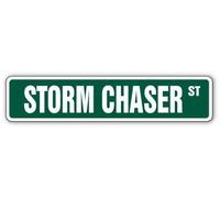 TNND Gift Storm Chaser Street Sign Tornado Alley Tornadoes Street Sign 4x16 inches