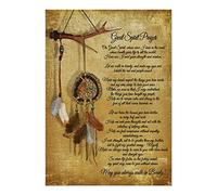 TNND Native American Great Spirit Prayer Metal Sign Bathroom Decor Vintage Mural 8X12 inches