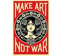 TNND Shepard Fairey Make Art Not War Home Decor Art Wall Decor Metal Sign Poster 8x12 inches
