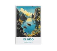 TNODZ Paint by Numbers for Adults,El Nido Philippines Paint by Numbers for Kids and Adults Beginner, DIY Gift Canvas Painting Kits 20x30cm