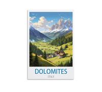 TNODZ Paint by Numbers for AdultsDolomites Italy Children, Beginners, DIY Gift Arts Kits with Brushes and Acrylic Pigment 20x30cm