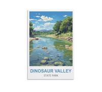 TNODZ Paint by Numbers Kits for Adults Beginners,Dinosaur Valley State Park Painting by Numbers for Adults for Home Wall Decor 20x30cm