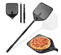 TNOMSNO Pizza Peel Pizza Shovel, 12 Inch Pizza Peel Perforated with Removable Handle, 40 x 30 cm Professional Pizza Peel with Large Area for Pizza, Bread, Cakes, Cakes