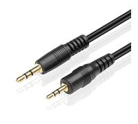 TNP 2.5mm to 3.5mm Adapter Cable (3FT) - Bi-Directional Male to Male 2.5 to 3.5 Subminiature Stereo Audio Jack Extension Converter Cable Gold Plated Headset Headphone AUX Connector Wire Cord Plug