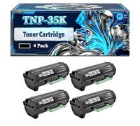TNP-35K Toner Cartridge Compatible for Konica Minolta bizhub 4000 4000P Printers, With Chip Large Capacity 21000 Pages (4 Pack Black)