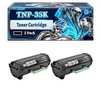 TNP-35K Toner Cartridge Compatible for Konica Minolta bizhub 4000 4000P Printers, With Chip Large Capacity 21000 Pages (2-Pack Black)