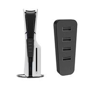 TNP 4 Port USB Hub for PS5 Slim Edition - High-Speed USB 2.0 Port Extender Adapter Accessories Expansion Hub Connector Expander for Playstation 5 Slim ONLY, Black
