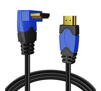 TNP 4K HDMI Cable Right Angle 90 Degree (10FT) - High Speed 18Gbps HDMI Wire Cord Supports 60Hz 2K 2160p 1440p 1080p 3D ARC/eARC Ethernet for Video Gaming, Xbox One, PS4 & Apple TV HDTV Projector