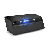 TNP 5 Port USB Hub for PS4 - USB 3.0/2.0 High-Speed Extender Adapter Accessories Expansion Hub Connector Splitter Expander for PlayStation 4 Gaming Console (Not for PS4 Slim, PS4 PRO)