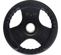 TnP Accessories. Olympic Weight Plates Rubber Coated Cast Iron Weights Plate Set - Tri Grip Radial - 1.25kg 2.5kg 5kg 10kg 15kg 20kg 25kg TriGrip Disc