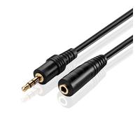 TNP AUX Headphone 3.5mm Extension Cable (10 Feet) - Male to Female Extender Audio Auxiliary Jack Adapter Wire Cord Plug Connector for iPhone iPod iPad, Smartphone Tablet, Home Car Speaker System