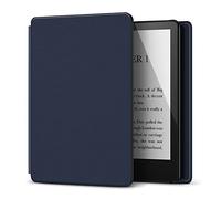 TNP Case for 6.8" Kindle Paperwhite 11th Generation 2021 / Kindle Paperwhite Signature Edition, PU Leather Cover, Protective Sleeve Folio Case for Kindle E-Reader with Auto Sleep/Wake, Dark Blue