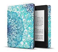 TNP Case for Kindle 10th Generation - Slim & Light Smart Cover Case with Auto Sleep & Wake for Amazon Kindle E-reader 6" Display, 10th Generation 2019 Release (Emerald Illusions)