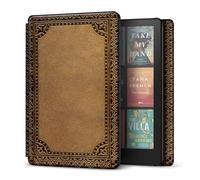 TNP Case for Kindle Paperwhite 12th Generation 2024 / Kindle Colorsoft Signature Edition - 7" PU Leather Protective Folio Cover for Kindle Paperwhite Kids with Auto Sleep/Wake, Vintage Brown
