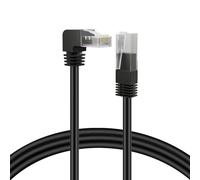 TNP Cat6 Ethernet Cable (Right Angle Up, 6 FT) RJ45 90 Degree Network Connector 500 MHz 10 Gigabit Gold Plated Patch Plug Wire LAN Cord For PS4 Fire-Stick Xbox One Smart TV Gaming & Computer