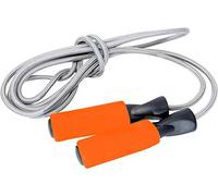 TnP Cotton Skipping Rope Speed Jumping Rope for Men, Women & Kids with Non-Slip Handle, for Fitness Home Workouts, Fat Burning Exercise, Gym Training, Boxing for Adults, CrossFit & MMA (Orange)