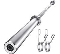 TnP Distribution Olympic Bar Weight Lifting Barbell Straight Bar 5' / 5 feet - 12.5KG Spring Collars Included
