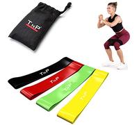 TnP Distribution Resistance Bands Flexbands Set of 4 Glutes Thigh Bands Exercise Legs and Butt Loop Glute Bands Pilates Training Fitness Stretching Therapy Bands Loop