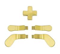 TNP for Elite Controller Paddles Compatible with Xbox Elite Series 1, 2 & Core Controller - 5 in 1 Accessories Replacement Metal Stainless Steel Paddles Trigger & D-Pad Parts, Gold