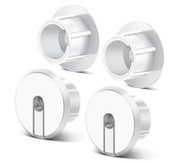 TNP for Starlink Cable Grommet Routing Kit - 1 Inch Wall Hole Feed Through Bushing, Silicone Wall Grommet for Starlink Ethernet Cable, Durable & Easy Installation, White, 4 Pack