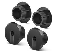 TNP for Starlink Cable Grommet Routing Kit - 1 Inch Wall Hole Feed Through Bushing, Silicone Wall Grommet for Starlink Ethernet Cable, Durable & Easy Installation, Black, 4 Pack