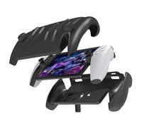 TNP Full Protective Case Cover for PlayStation Portal - Anti-Slip TPU Protector Case for PS5 Portal- Detachable Front Shell Cover with Built-in Kickstand for PS Portal Remote Player (Black)