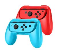 TNP Grip for Joy-Con (2 Pack Red + Blue) Handheld Wear Resistant Handle Game Controller Kit Accessory for Nintendo Switch, Switch OLED I Compatible with Joy-Con