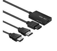 TNP HDMI Adapter for N64 Nintendo 64, GameCube, Super Nintendo SNES SFC Super Famicom - 3 in 1 Analog AV to HDMI Output Converter Cable for Improved Video Quality on HD TVs, Monitors, and Projectors