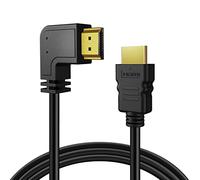 TNP HDMI Cable Left Angle 90 Degree (10FT) - High Speed HDMI 2.0 Cord, Supports UHD 4K 60hz 2K 2160p Full HD 1080p Quad HD 1440p 3D ARC/eARC Ethernet For Xbox One X/S PS 4 Pro/Slim/Apple TV 4K