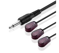 TNP IR Extender Emitter Cable 10 ft - Triple Head 3.5mm Jack Infrared Wire for IR Repeater System Xbox One AV Receiver Cable Box Remote Control for Hidden Devices TV Sensor Extender Extension 3-IR Eye