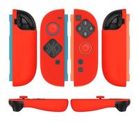 TNP JoyCon 2 Case Cover for Nintendo Switch 2 2025 - Soft Anti-Slip Silicone Protective Skin with Thumb Grip Caps Compatible with Nintendo Switch 2 Joy-Con 2 Controllers, 2 Pack (Red)
