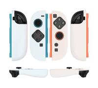 TNP JoyCon 2 Case Cover for Nintendo Switch 2 2025 - Soft Anti-Slip Silicone Protective Skin with Thumb Grip Caps Compatible with Nintendo Switch 2 Joy-Con 2 Controllers, 2 Pack (White)