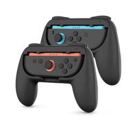 TNP JoyCon 2 Grips for Nintendo Switch 2 2025 - Ergonomic Joy Con Grip Handle Kit - Comfortable Anti-Slip Controller Kit Accessory for Nintendo Switch 2 New Gen Joy-Con Controller, 2 Pack, Black