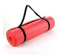 TNP® Large Thick Cushioned Pilates and Yoga Mat with Carry Handle 182cm x 60cm x 15mm Gym Exercise Floor Outdoor Indoor Mat Mats (Red)