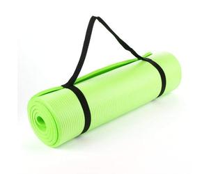 TNP® Large Thick Cushioned Pilates and Yoga Mat with Carry Handle 182cm x 60cm x 15mm Gym Exercise Floor Outdoor Indoor Mat Mats (Light Green)