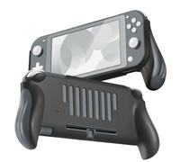 TNP Pro Grip Case for Nintendo Switch Lite Protective Shell Cover (Black) Vented Comfort Enhance Ergonomic Grips, Lightweight, Slim, Scratch & Shock Protector Nintendo Switch Lite Accessories