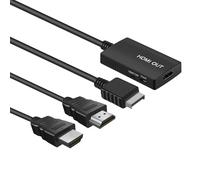 TNP PS2 HDMI Adapter Converter with 720p/1080p Switch - AV to HDMI Adapter Cable for PlayStation 2 & PS1 Console - All-in-One Audio Video Output - HD Upscaler with HDMI Cable Included