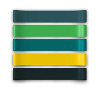 TnP Resistance Bands, Skin-Friendly Resistance Fitness Exercise Loop Bands with Choice of Resistance Levels - for Women and Men- Ideal for Home, Gym, Yoga, Training, Stretch Loop Physio (Set 4)