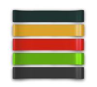 TnP Resistance Bands, Skin-Friendly Resistance Fitness Exercise Loop Bands with Choice of Resistance Levels - for Women and Men- Ideal for Home, Gym, Yoga, Training, Stretch Loop Physio (Set 2)